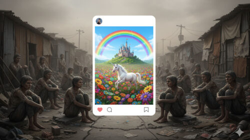O mundo de fantasia do Instagram