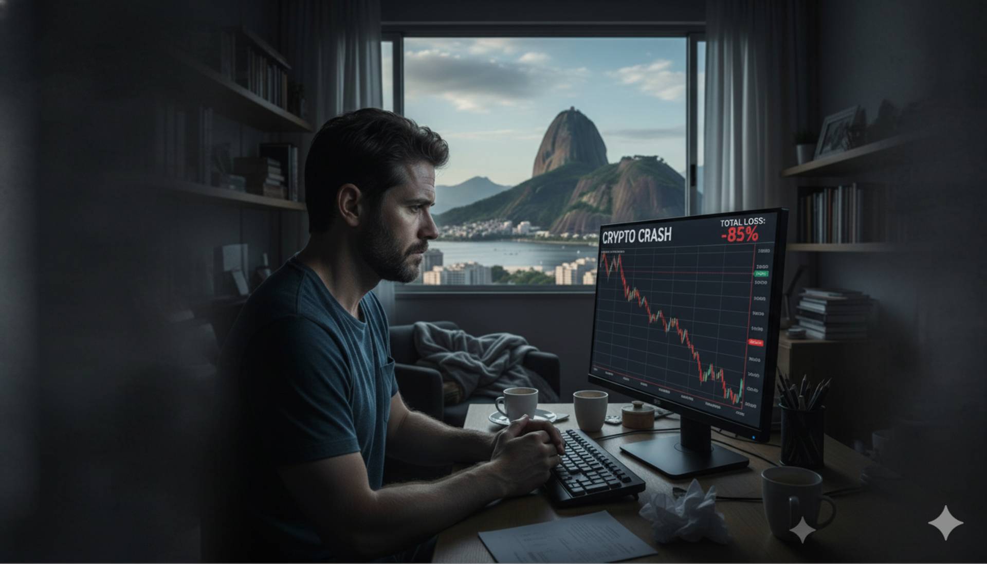Brasileiro perde tudo em cripto