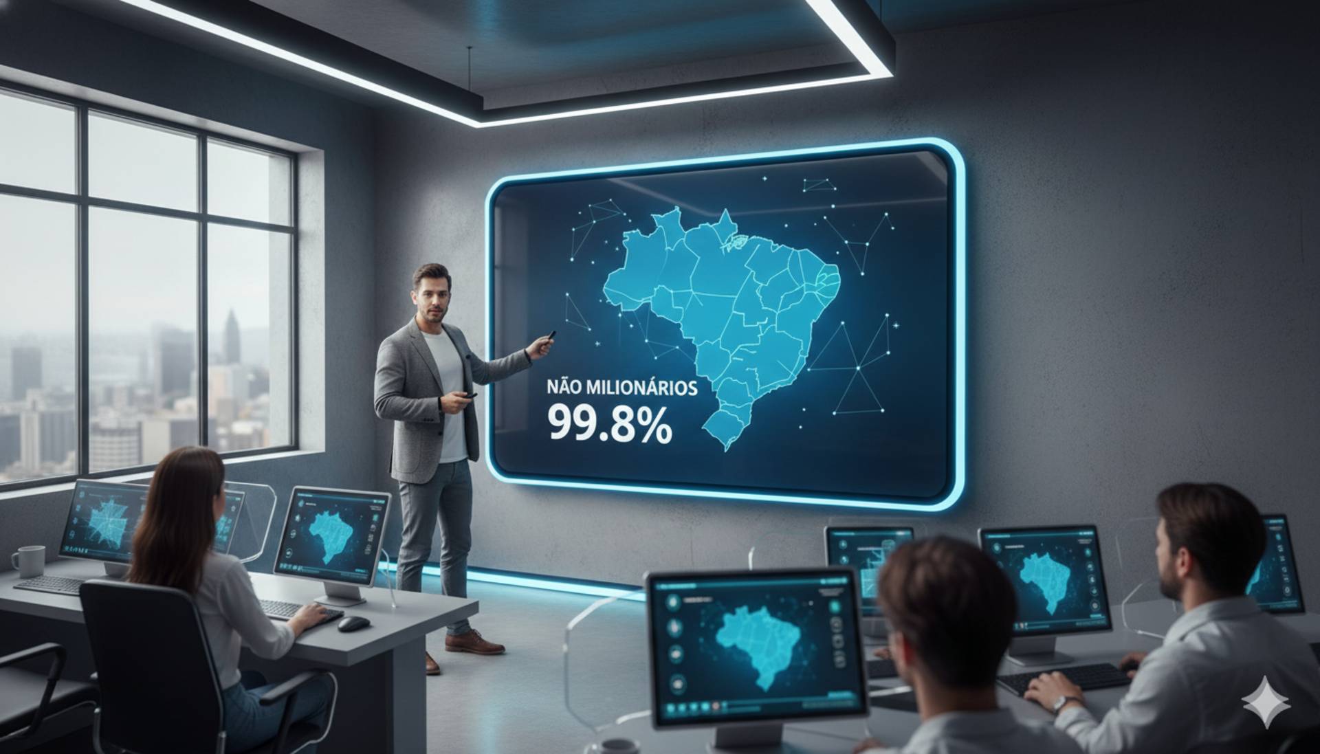 Número de milionários no Brasil