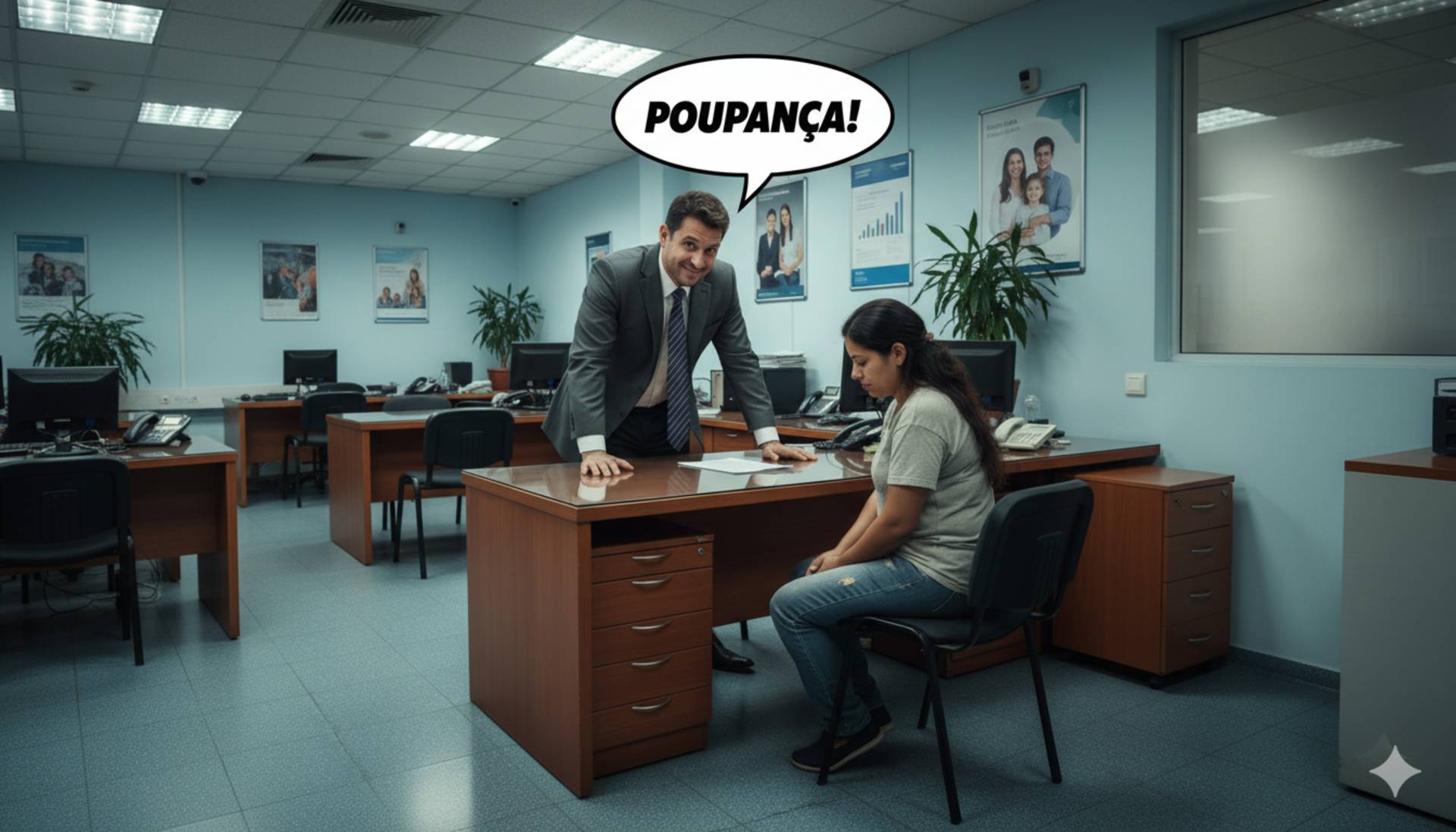 Poupança: perda fixa