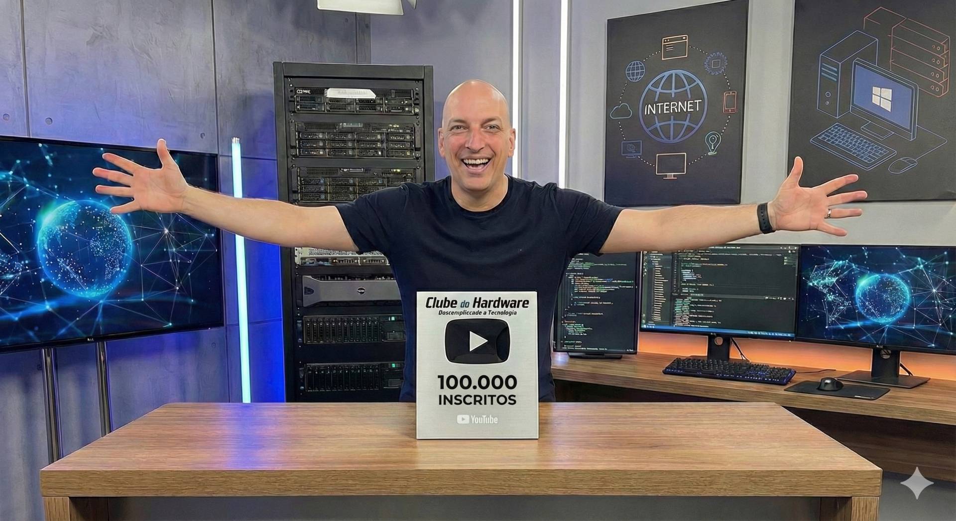 Bastidores dos 100 mil inscritos