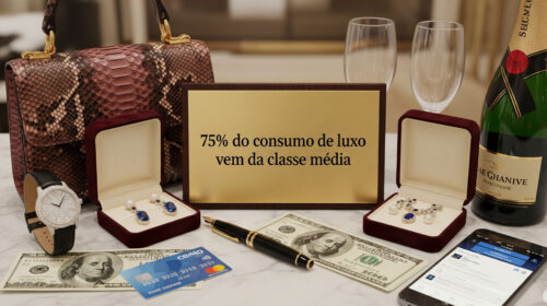 75% do consumo de luxo vem da classe média