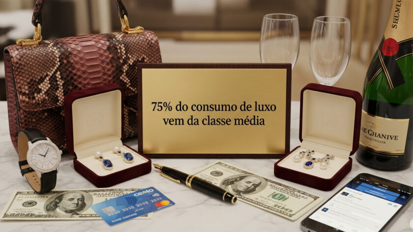 75% do consumo de luxo vem da classe média